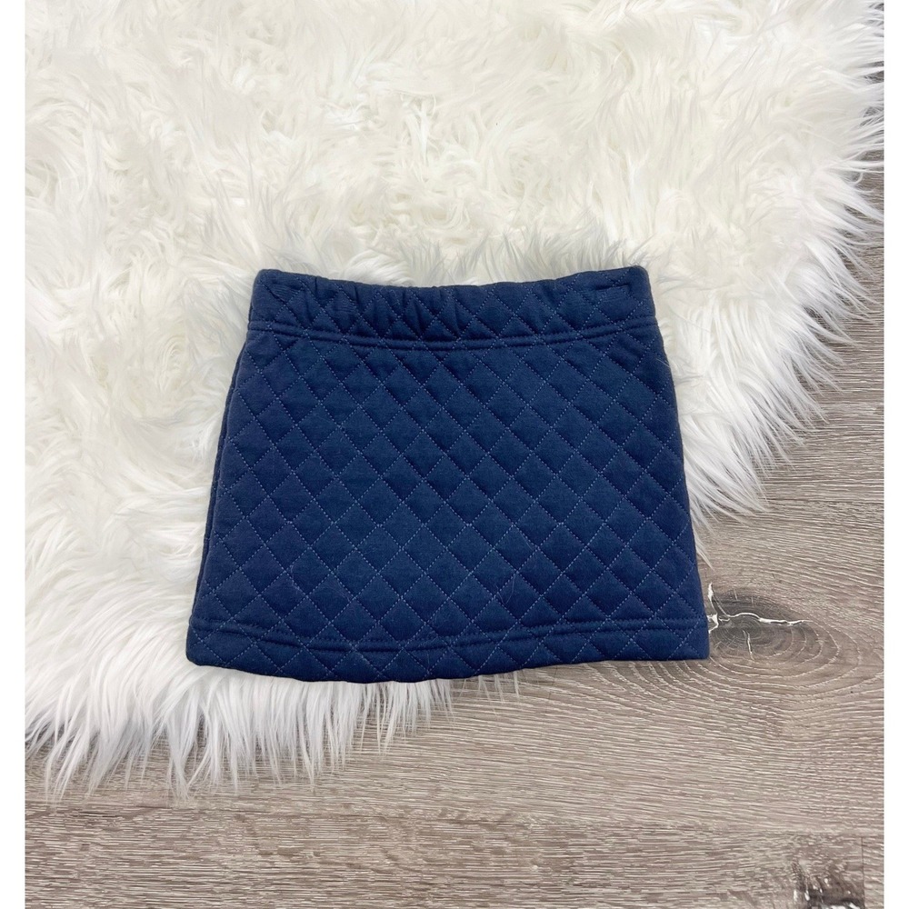 Colored Organics Girls Navy Blue Quilted Skirt Size 2T NEW